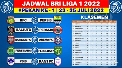 jadwal bri liga 1 2023